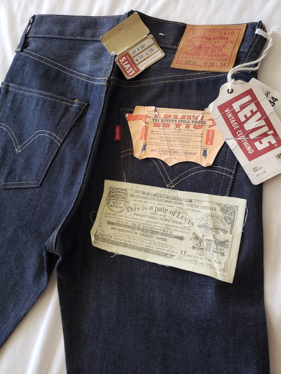 LVC Levi's 501XX復刻 1947モデル w30 L34 米国製 NOS(デッド品) Levi's LVC(米国製) 501XX 1947年モデル W34-L34