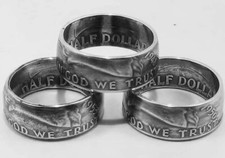  1958 Silver Coin Ring - Sizes 8-15 - Handmade from a 90 silver half dollar