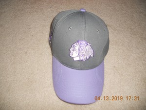blackhawks cancer hat