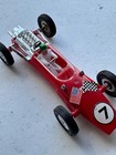 Vintage Red  Friction Racer Lotus 3017 W/.Driver Hong Kong complete Nice display — photo 7