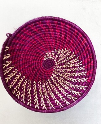 Boho Deko | Afrikanischer Wandkorb | Handarbeit Wanddeko | Ugandischer Korb