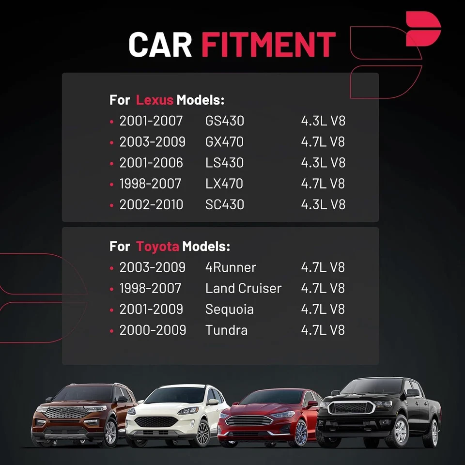 8 Ignition Coil Pack and Spark Plugs UF230 For 2001-2007 Lexus GS430 4.3L V8 Foto 3 de 4