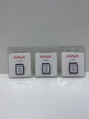 LOT OF 3 PCs NEW AVAYA IPO MU-LAW PCS19 System SD Card 700479710