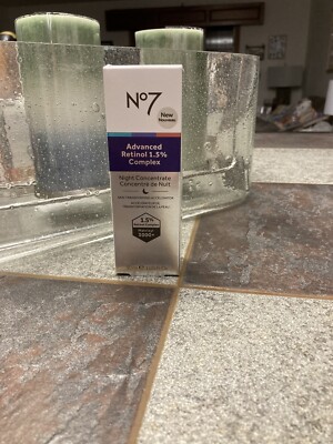 No7 ADVANCED RETINOL 1.5% COMPLEX NIGHT CONCENTRATE  1 OZ. FANTASTIC PRODUCT NIB