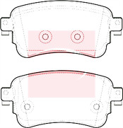 Brake Pad Rear Axle To Fit Citroen Dispatch 16->, Jumpy 23->, Spacetourer 16->,