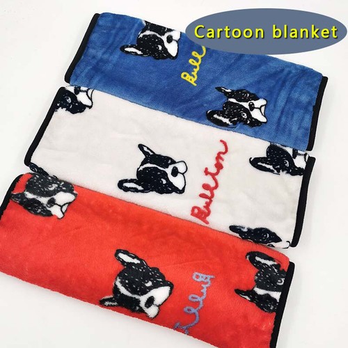 Bull Terrier French Bulldog Blanket Throw Small Plush Cuddly Soft Blanket Rug - Picture 14 of 22
