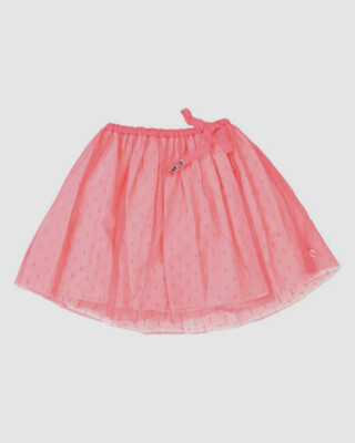 $155 Billieblush Kid's Girl's Pink A-Line Tulle Elastic Waist Short Skirt Size 8