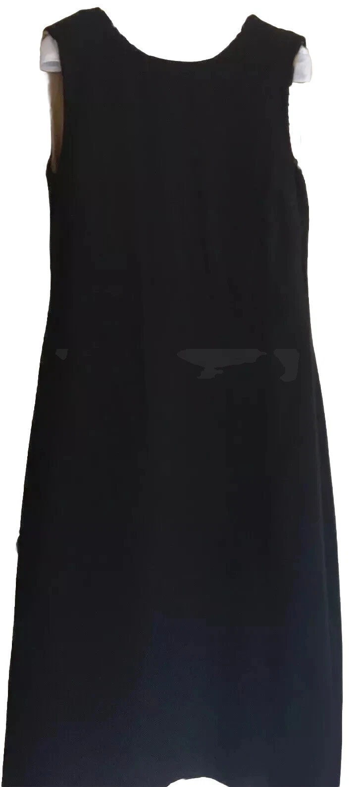 Abito lungo rosso Valentino senza maniche beige nero con zip ricamata EU40 UK8 nuovo con etichette