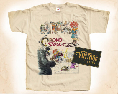 Chrono Trigger V2 T SHIRT Tee Movie Poster Vintage Natural Tee sizes S to 5XL