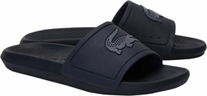 lacoste slides navy blue