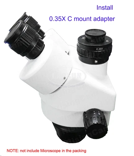 CTV 0.35X 0.5X 1X M38 38mm C-Mount Camera Adapter Stereo Trinocular Microscope - Picture 4 of 13