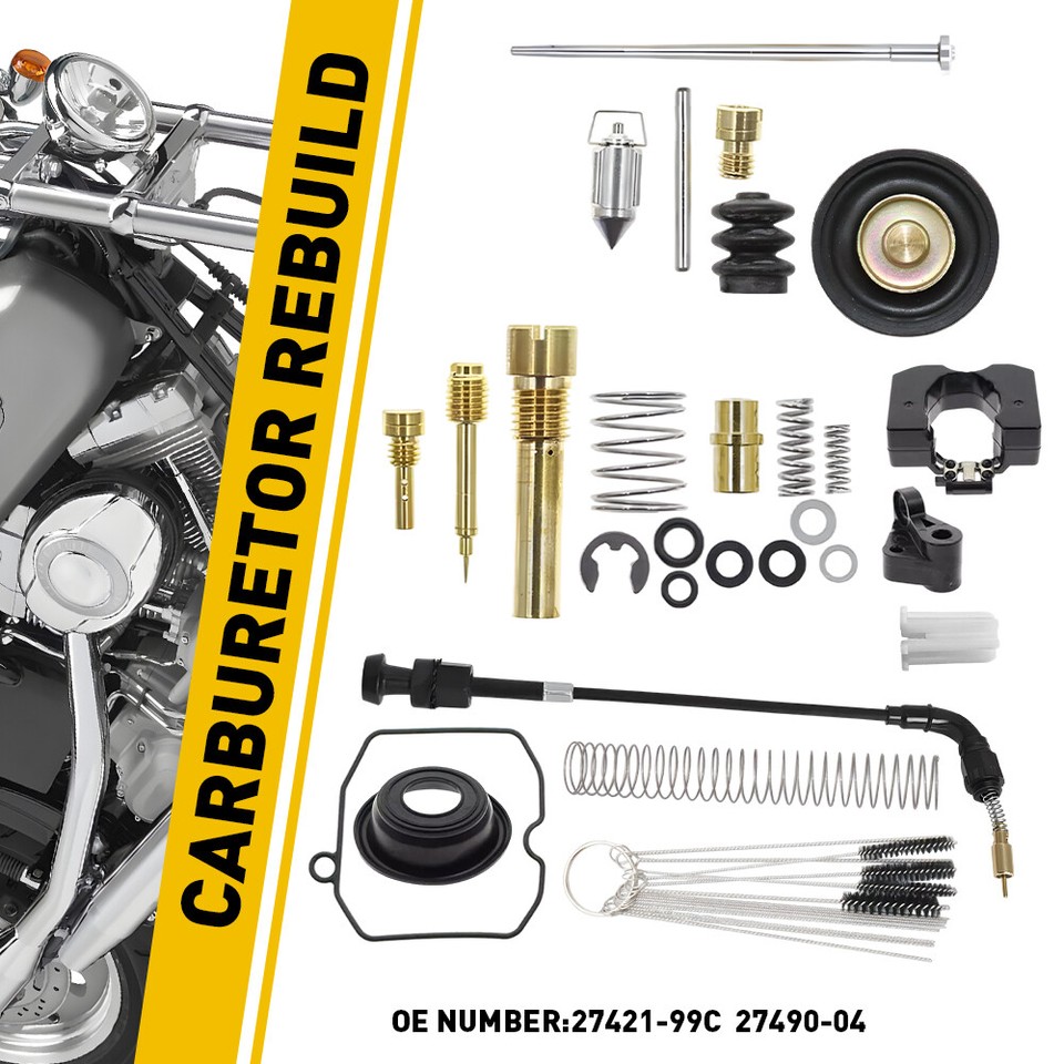 Quadrajet Carburetor Rebuild Kit CV40 Carb Carburetor For Harley Davidson Sportster 883 1200 XL883... Keihin Jet Kit - Foto 8