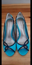 Jacques Vert Shoes Size 3 Turquoise Blue Heels New