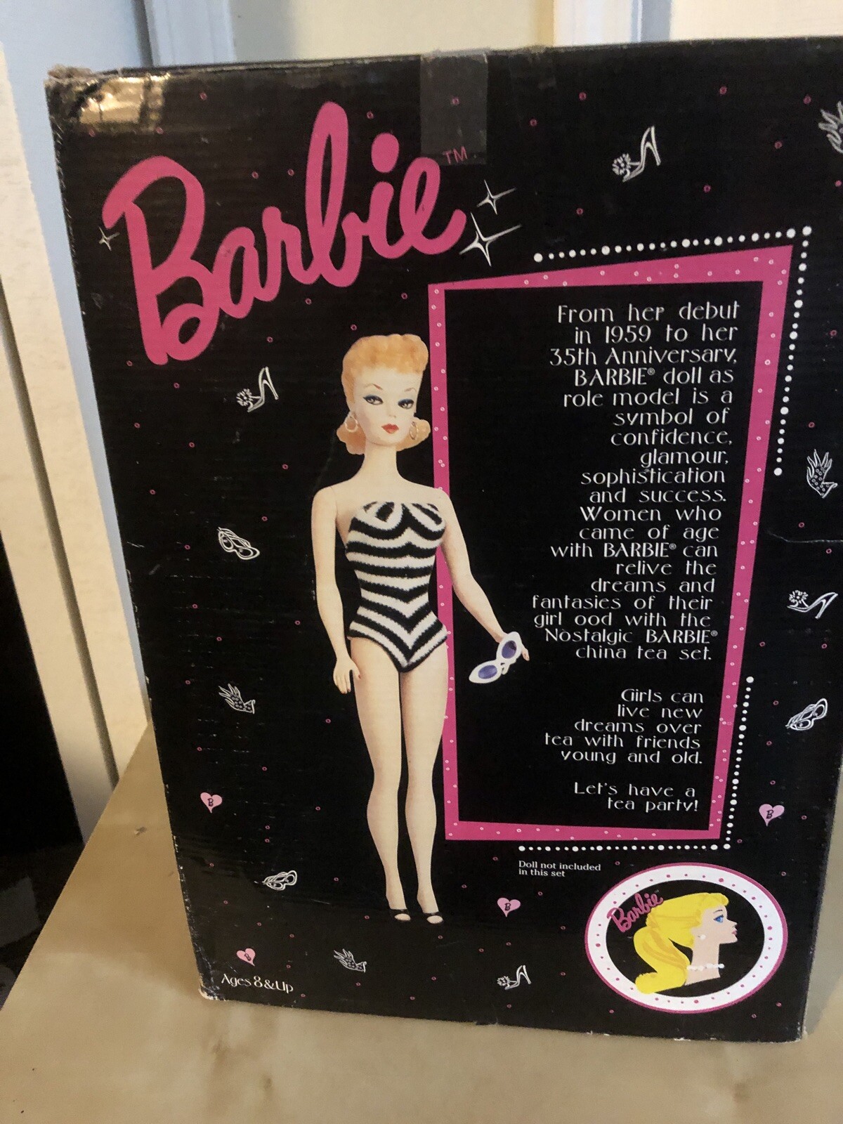 barbie 35th anniversary tea set