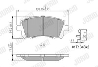 Jurid 572423J Bremsbelagsatz, Scheibenbremse FüR Subaru