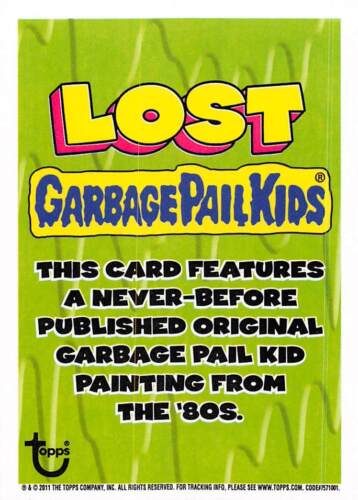 GARBAGE PAIL KIDS 2011 FLASHBACK SERIES 2 PICK-A-CARD YELLOW BASE STICKERS TOPPS - Picture 275 of 321