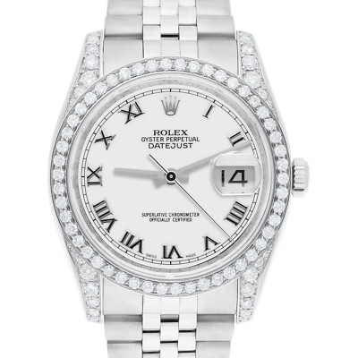 Rolex Datejust 36 mm 116234 White Roman Dial Stainless Steel Jubilee Band