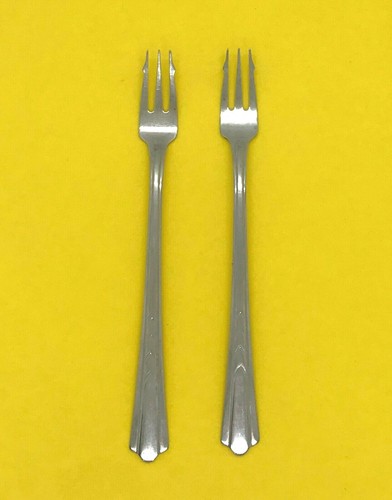 EKCO EKS7 GLOSSY STAINLESS FLATWARE GEOMETRIC CENTER USA SINGLES & GROUPS CHOICE - Picture 29 of 33