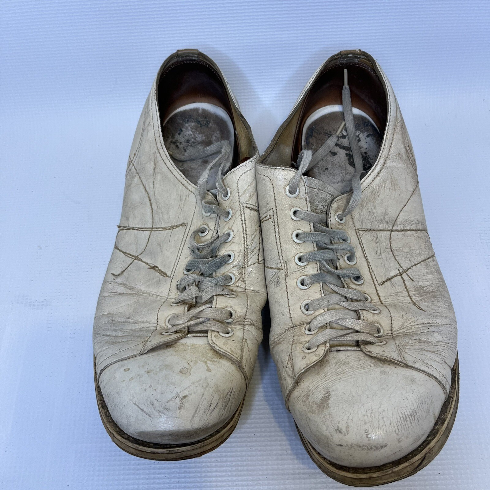 Vintage Leather Bowling Shoes Unbranded Size Approximately US 10, Very