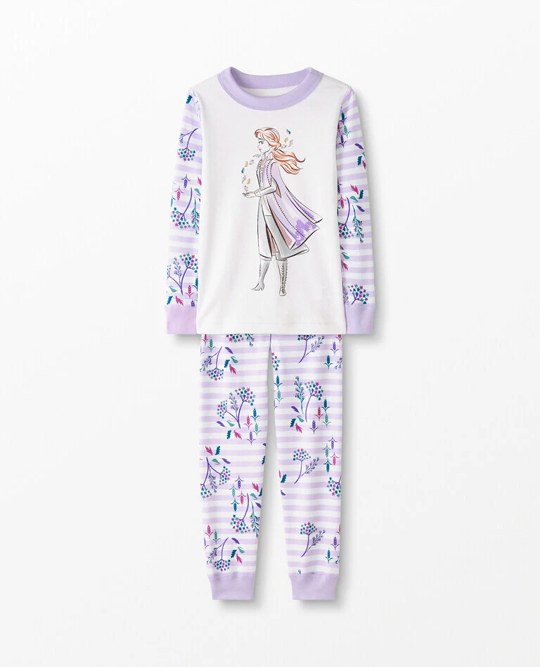 NEW Hanna Andersson Disney Princess Frozen 2 Anna Long John Pajamas Sz  140cm 10