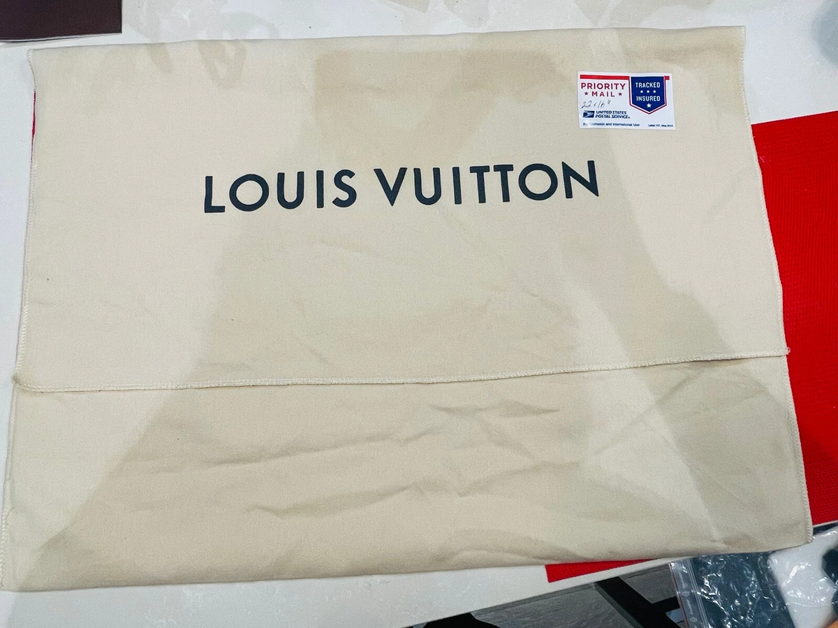 24*20” LOUIS VUITTON L Large Dust Bag DustBag Cover Neverfull Cotton Duster  NEW