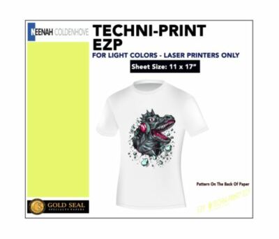 Techni-Print EZP Laser Heat Transfer Paper for Light Colors 11 x 17 - 250 Sheets