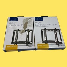 LOT OF 2 Insignia 19"-39" Low Profile TV Wall Mount NS-HTVMFAB 545 Z44/6 AM
