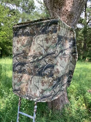 BLACK-DEATH BLINDS BLACK-DEATH BLIND - Hunting Blind Tree Stand Surround, Camo Forest Fabric - 144"