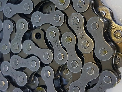 KMC Chain 1/2 x 1/8" Single Speed Bike 112 Links BMX Retro Old School Sturmey - Picture 4 of 6