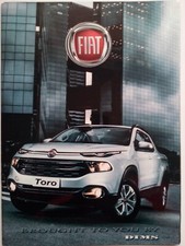 Folleto único Fiat Toro Brasil selección sin USB sin DVD sin CD catálogo libro revista