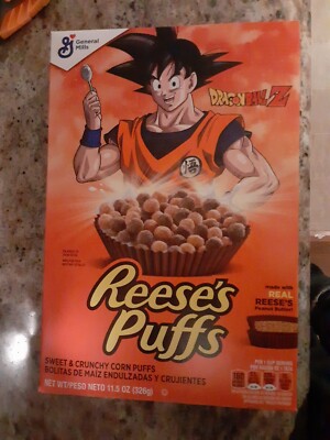 Dragon Ball Z Limited Edition Reese’s Puffs Cereal Box Goku | eBay