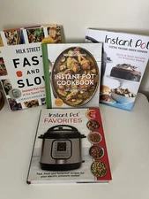 Instant Pot Hardcover Cookbooks LOT OF 4 Like New Condition Crockpot Recipes