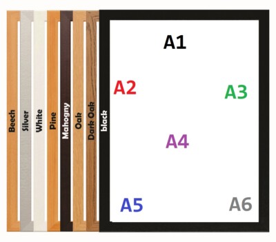 Schwarz Weiß Bilderrahmen A1 A2 A3 A4 A5 Bilderrahmen Holz Dunkel Eiche Modern Rahmen