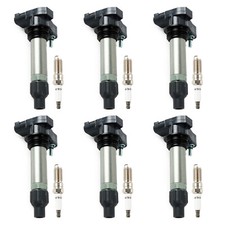 6X Ignition Coil & 6X Iridium Spark Plug OEM For Cadillac GMC Chevy Buick UF569