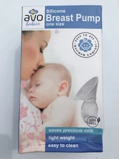 AVO Babies Silicone Manual Breast Pump w/ Lid and Travel Bag, One Size BPA Free