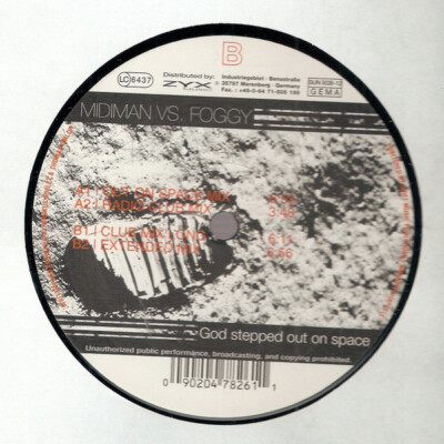 Midiman Vs. Foggy - God Stepped Out On Space (12'') (Very Good Plus (VG+)) - 2196