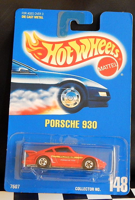 Porsche 930 Turbo Hot Wheels 1991-148 Blue Card Retired 2001 | eBay