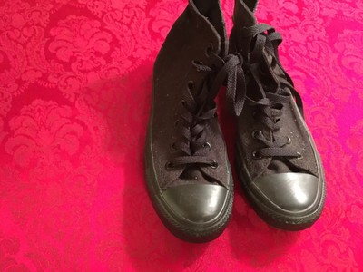 black converse high tops size 7