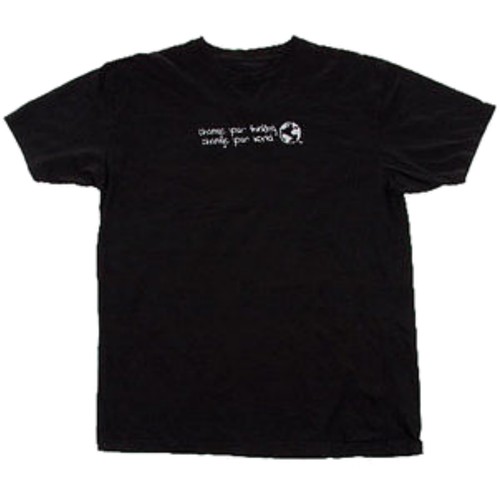T-Shirt Peaceful Message Change Your Thinking Change World Made in USA - Picture 2 of 4