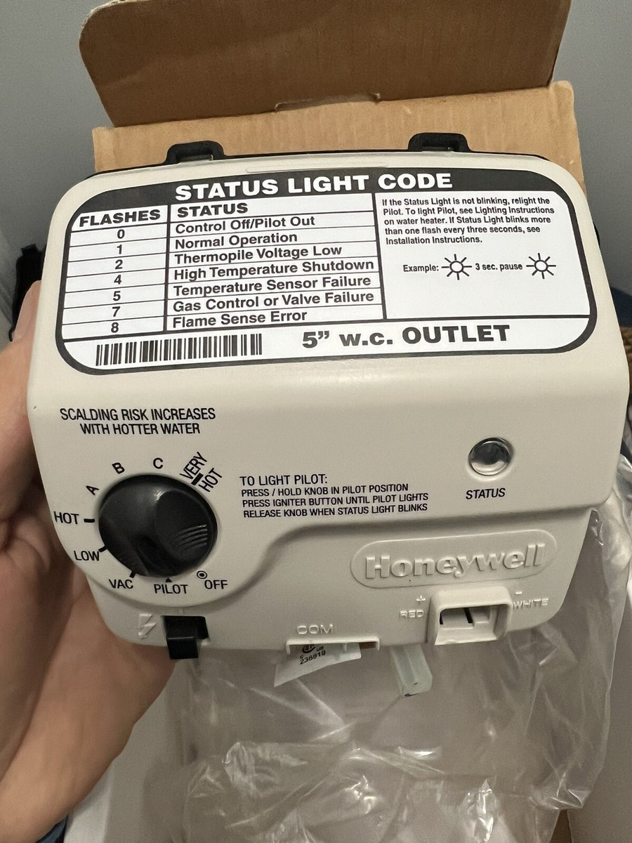 Honeywell WT8840B1000 - Water Heater Gas Valve | 55-155F | 1 Spud | 5  W.C. (Re 85267605038 | eBay