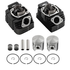 Engine Cylinder Piston Top End Rebuild Kit For Yamaha Rd350 1973 1974 1975