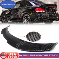 PSM STYLE CARBON FIBER LOOK TRUNK SPOILER WING FOR 07-13 BMW E82 1 SERIES COUPE