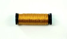 SILK SERICA #2016 Dark Gold  11 Yard Spool 3 Ply for Needlepoint by Kreinik