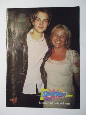 LEONARDO DICAPRIO & MOM HANSON PIN UP SUPERTEEN MAGAZINE PICTURE CLIPPING M17