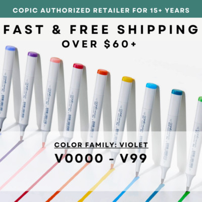 V0000 - V99 *COPIC Sketch Marker Violet- U.S. Authorized Retailer