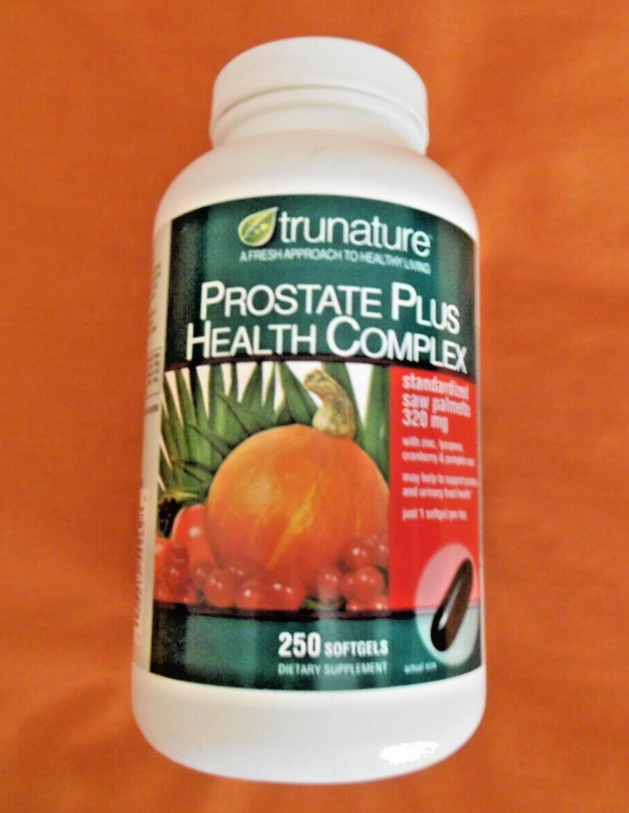 trunature Prostate Plus Health Complex, 250 Softgels with Saw Palmento
