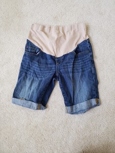 old navy denim bermuda shorts