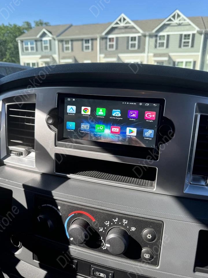 Radio estéreo GPS para auto Dodge Ram 1500 2500 3500 2006-2008 Android 13 CarPlay Foto 4 de 4