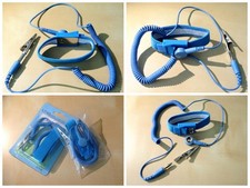 Anti-Static ESD Electric Discharge Band Grounding Wrist Strap Blue