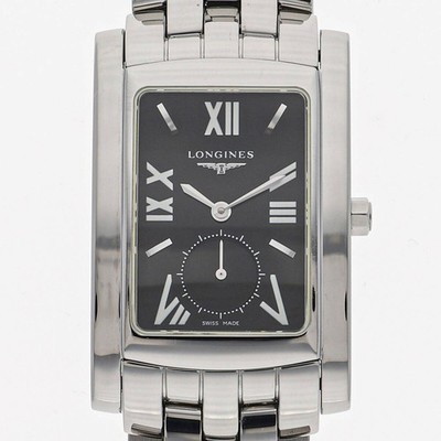 LONGINES Dolcevita L5.655.4 Kleine Sekunde schwarzes Zifferblatt Quarz Herrenuhr